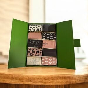 Kate Spade 10 Days Of Socks Low Cut Pink, White, Black Socks Set, NIB